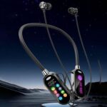long time bluetooth earphones hifi sound earbuds wireless headphones sports gamer neck hanging headsets