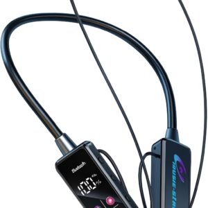 u60i wireless neckband headphones ergonomic design – high quality stereo sound, 30 hours battery, tf card support & flexible folding feature