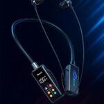 u60i wireless neckband headphones ergonomic design – high quality stereo sound, 30 hours battery, tf card support & flexible folding feature